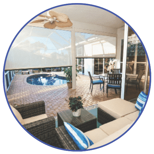 Lanai Screens Zingas Window Treatments & Motorized Screens