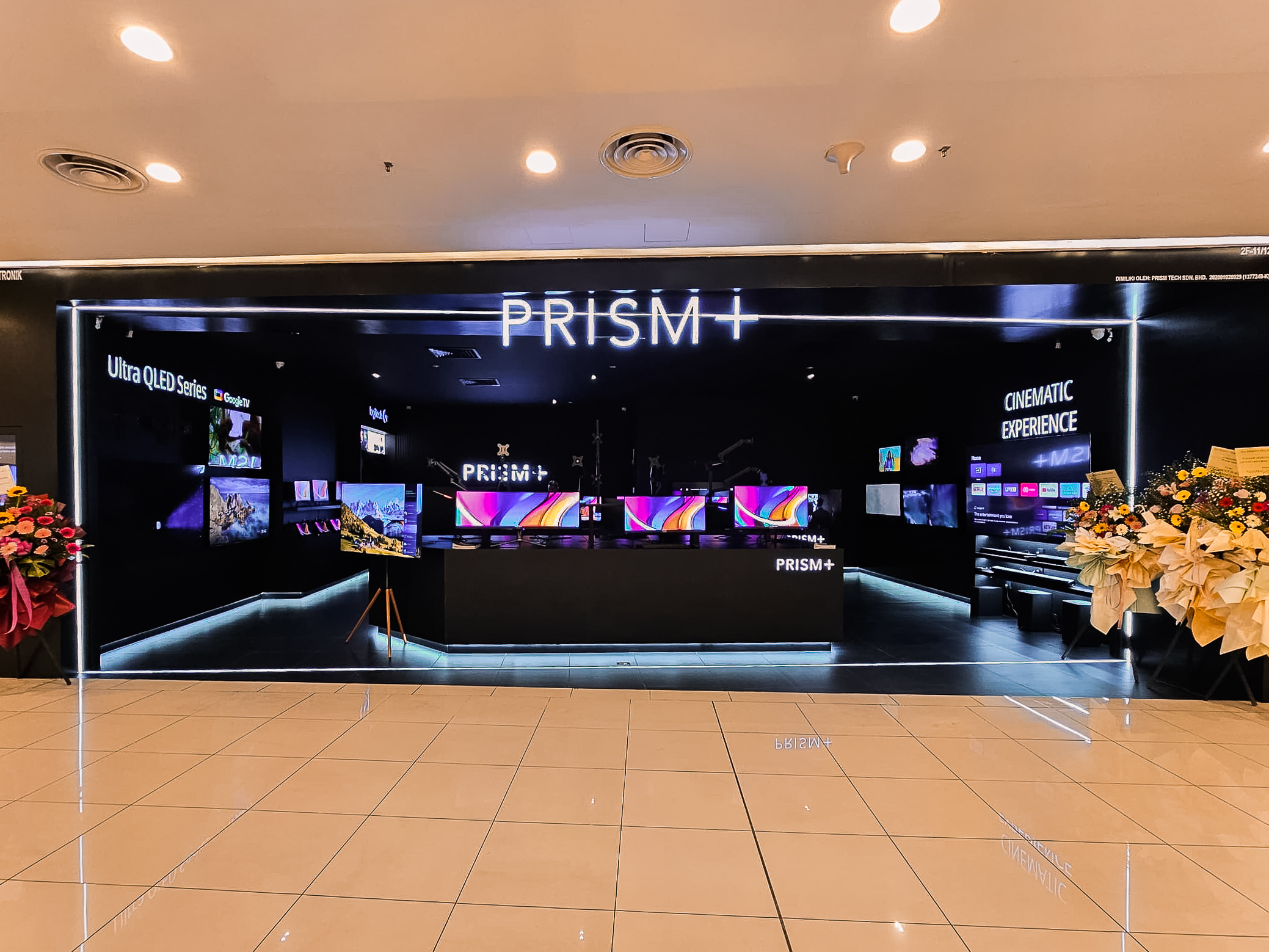 PRISM+在槟城Queensbay Mall开设全马第二大零售店：9月16日开幕、当天55寸4K电视只需RM1699！