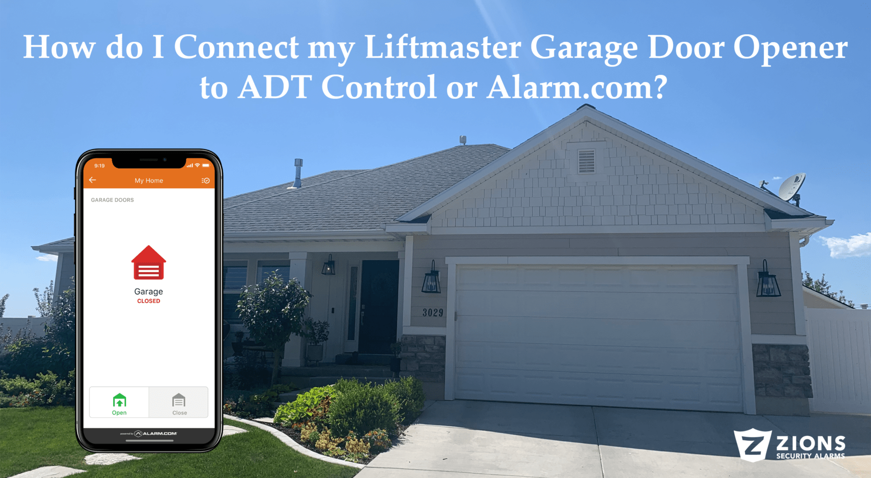 How do I Connect My Liftmaster to ADT Control or