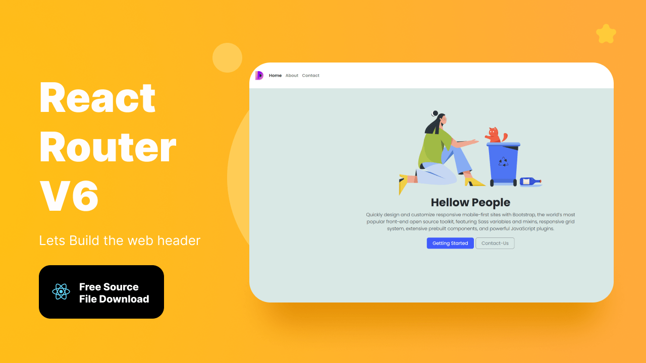 React Router v6 in React Js With Complete Project Of 2022