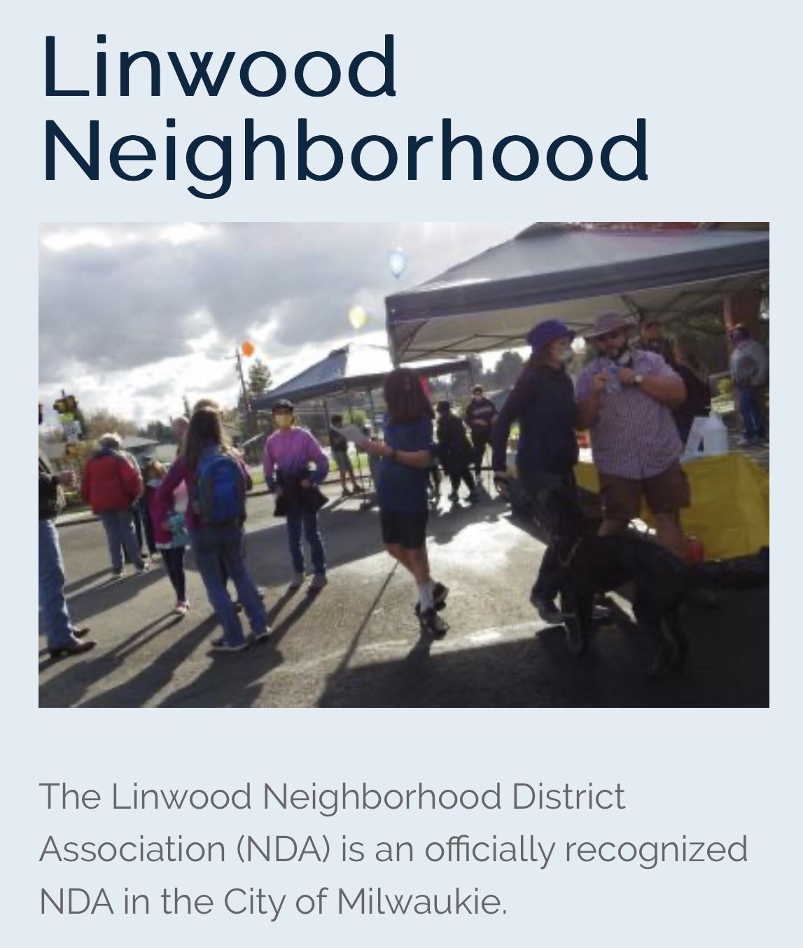 Linwood NDA Meeting Zip and a Mile