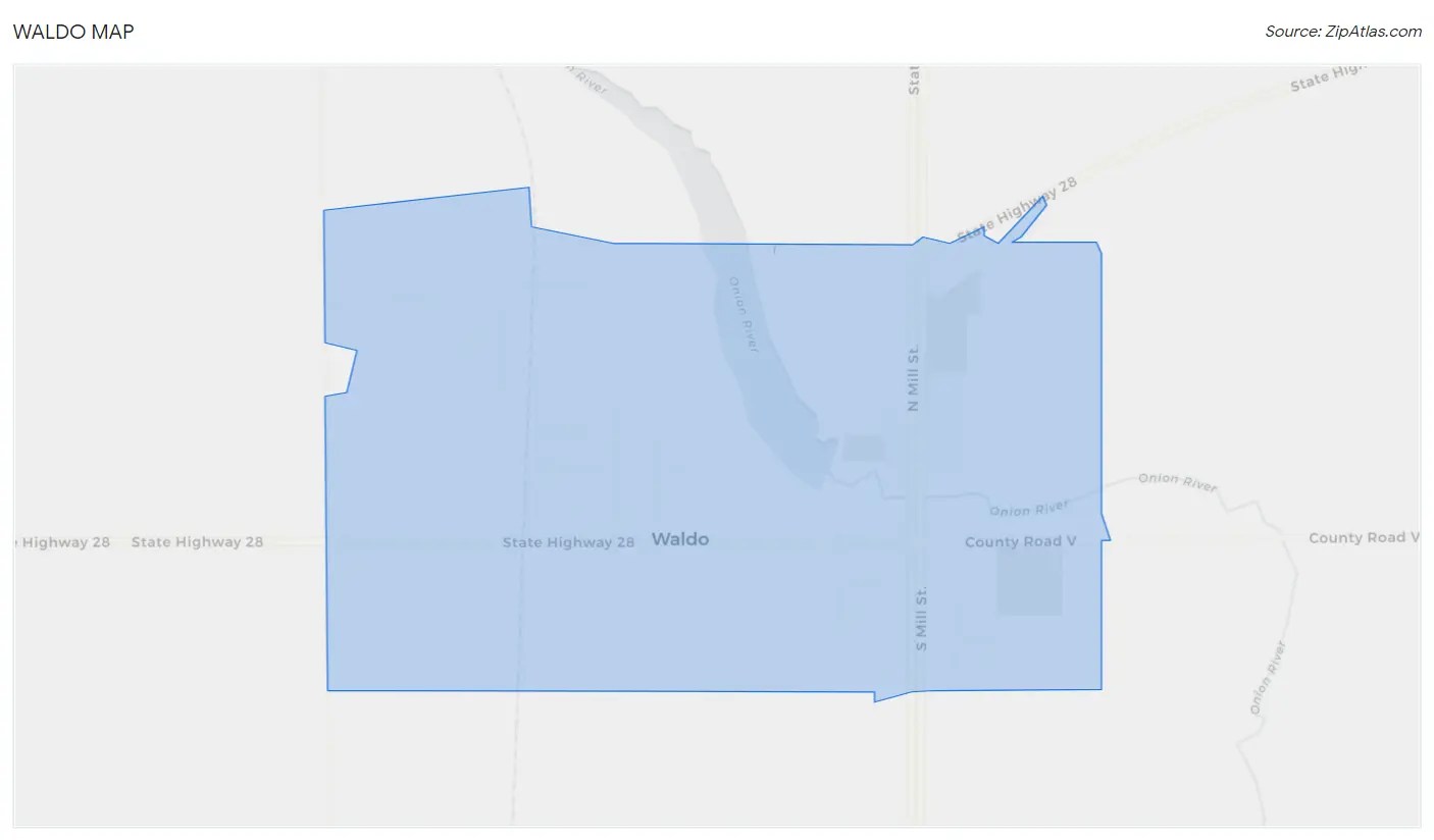 Waldo, WI Zip Codes Map & Profile 2023 Zip Atlas