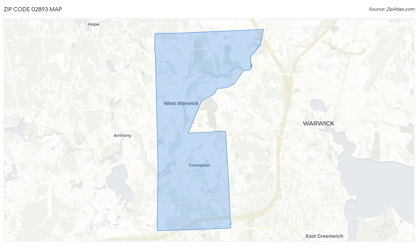02893 Zip Code West Warwick, RI 2023 Zip Atlas