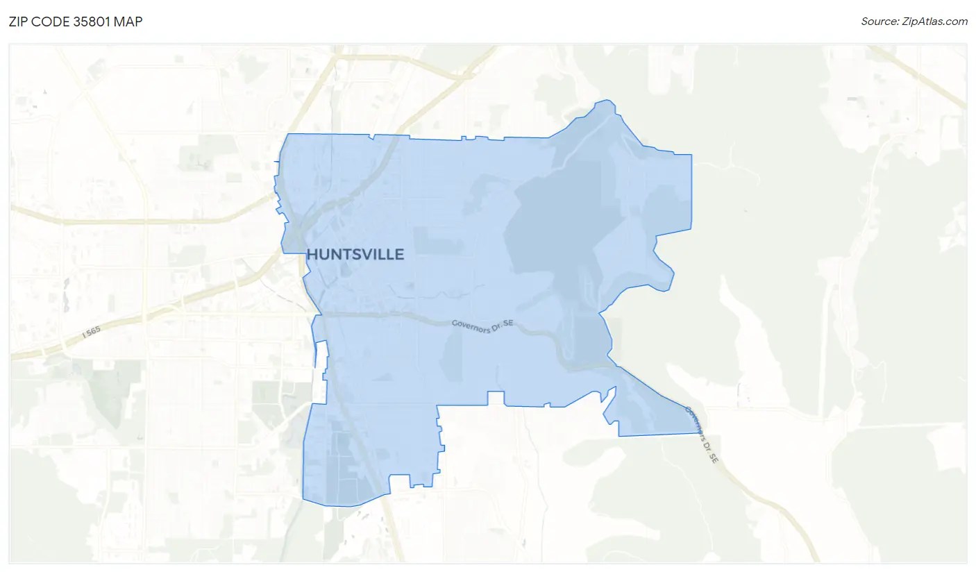 35801 Zip Code Huntsville, AL 2023 Zip Atlas
