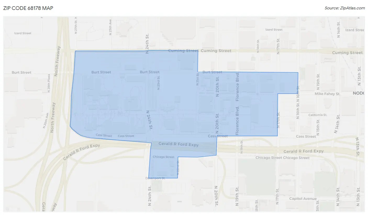 68178 Zip Code Omaha, NE 2023 Zip Atlas
