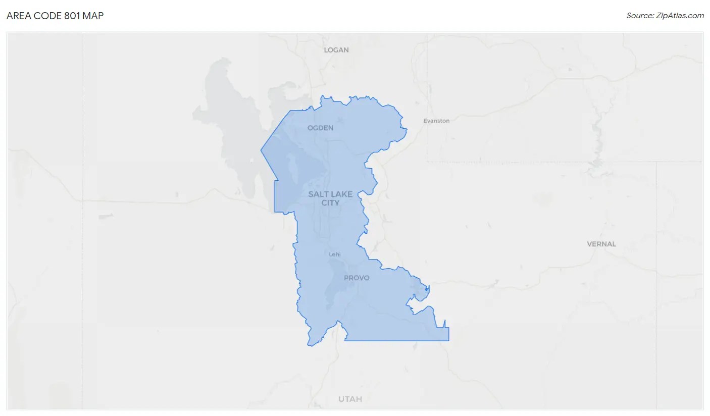 801 Area Code | Area Code 801 Demographics in 2025 | Zip Atlas