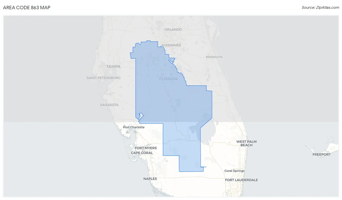 863 Area Code Zip Atlas