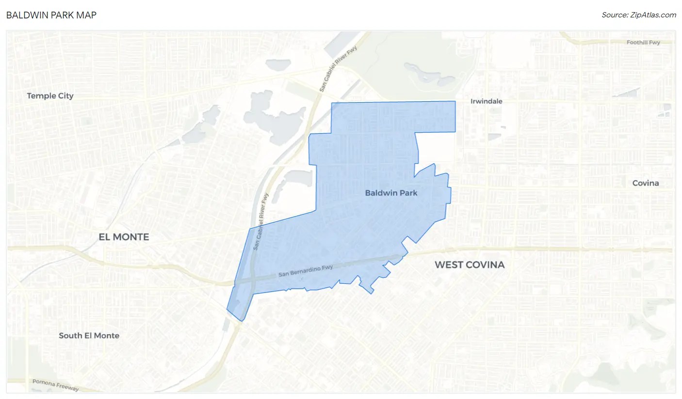 Baldwin Park, CA Zip Atlas