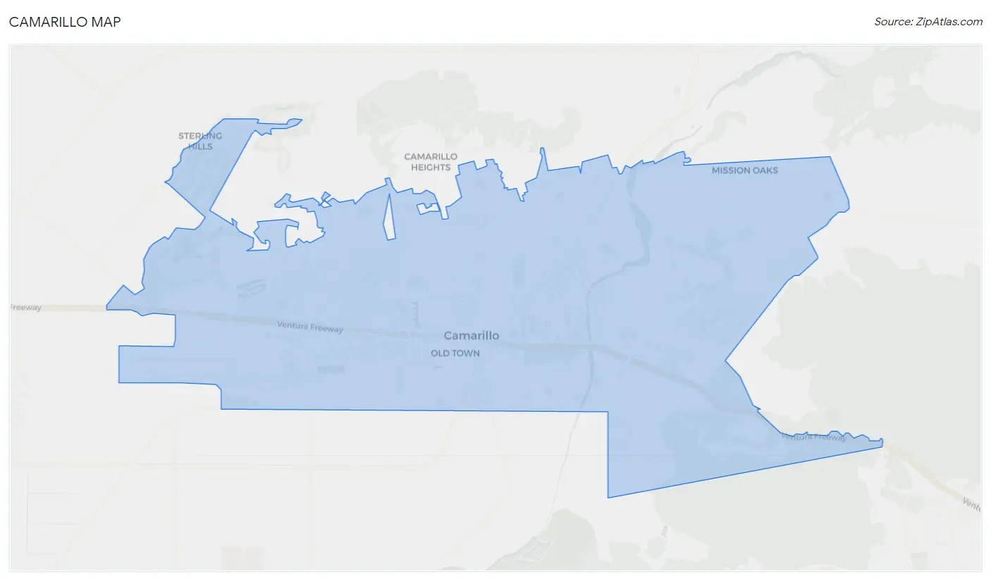 Camarillo, CA Zip Atlas
