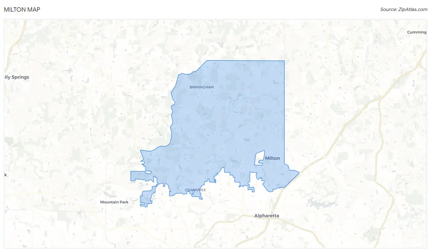 Milton, GA Milton Demographics in 2024 Zip Atlas