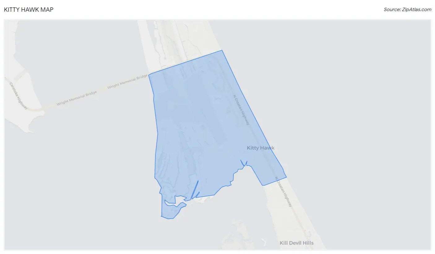 Kitty Hawk, NC Zip Atlas