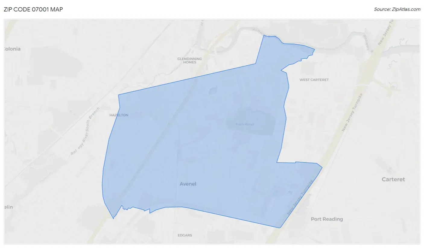 07001 Zip Code Zip Code 07001 Demographics in 2024 Zip Atlas