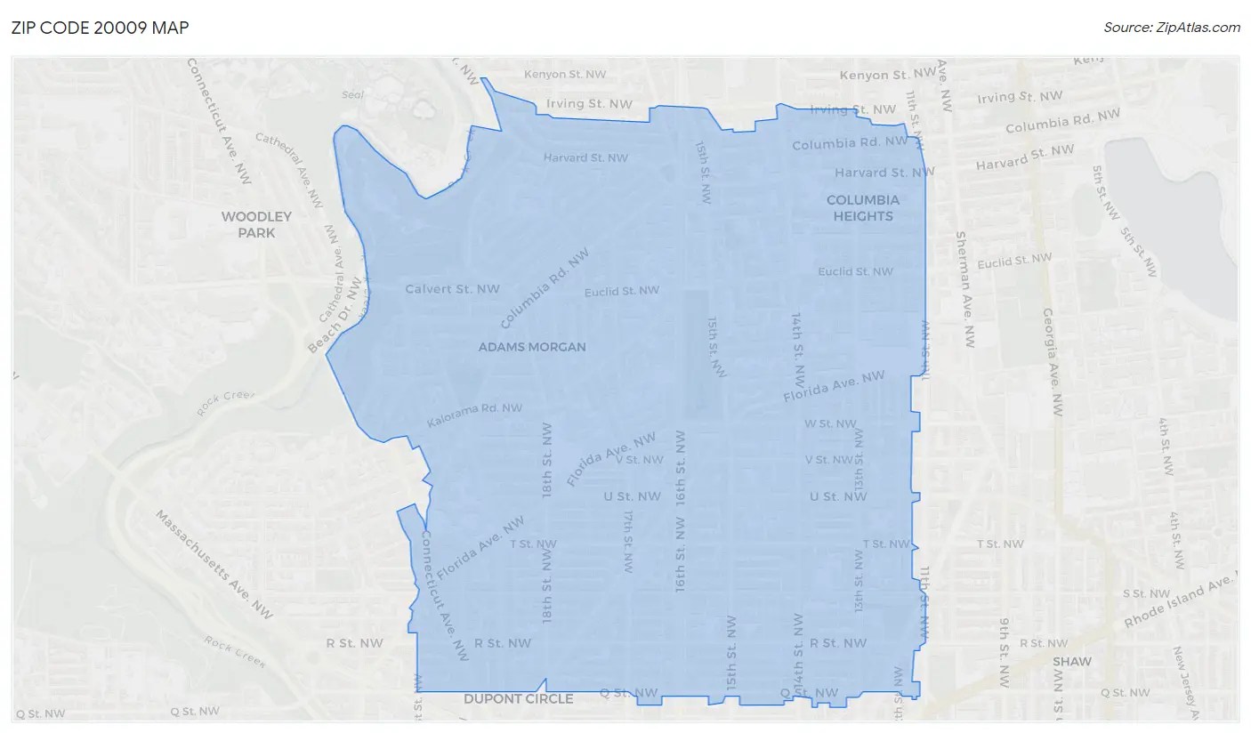 20009 Zip Code Zip Code 20009 Demographics in 2024 Zip Atlas