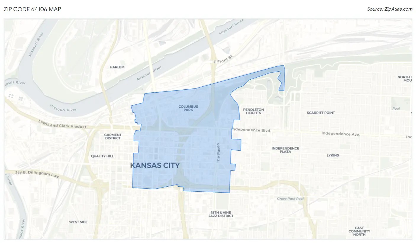 64106 Zip Code Zip Code 64106 Demographics in 2024 Zip Atlas