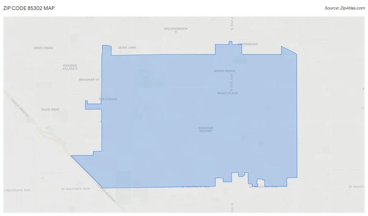 85302 Zip Code Zip Atlas