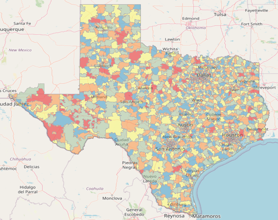 Texas ZIP Codes ZipDataMaps Blog