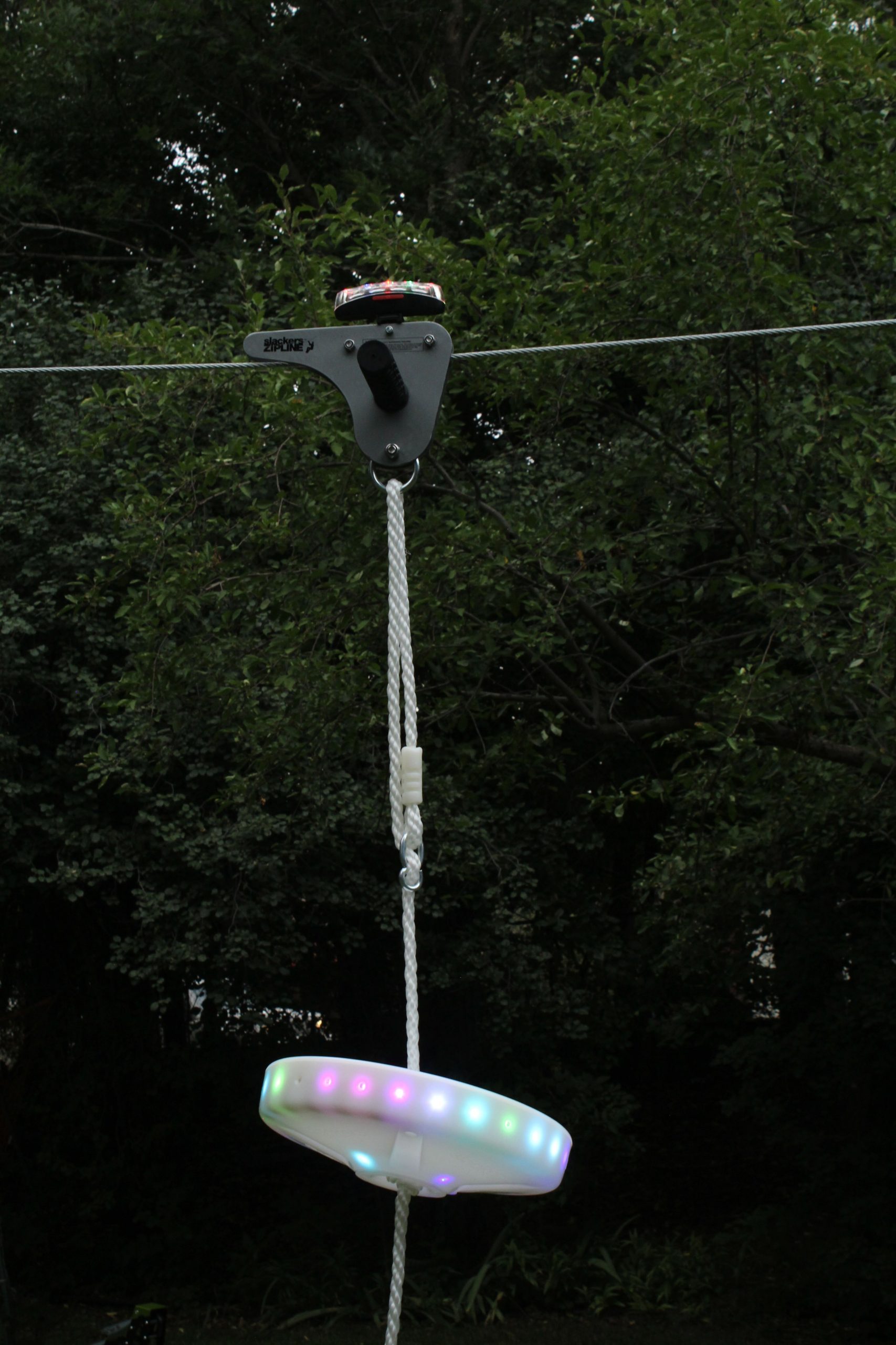 100′ Night Riderz Zip Line Kit with LED Seat & Spring Brake Zip Lines