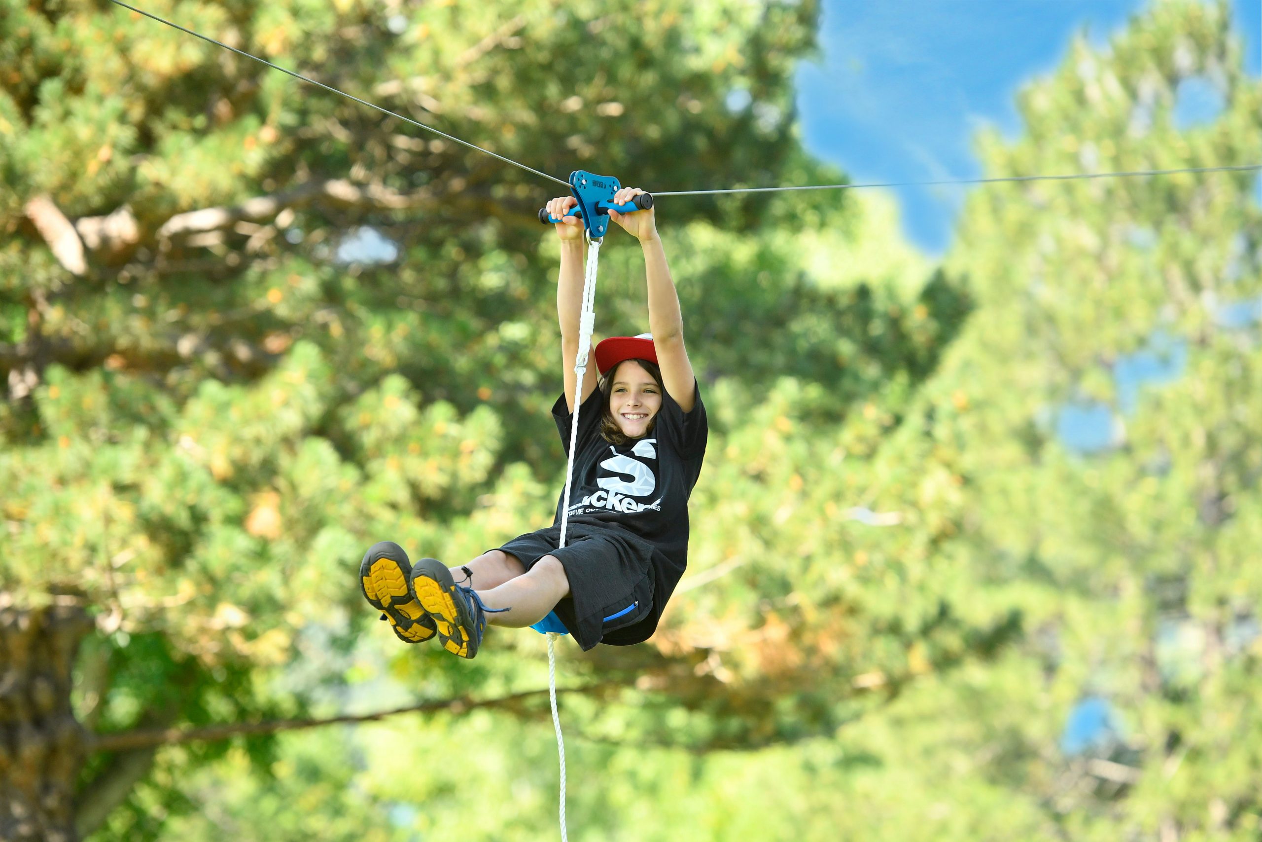 70′ Hawk Flyer Zip Line with spring brake Zip Lines Canada Zipline