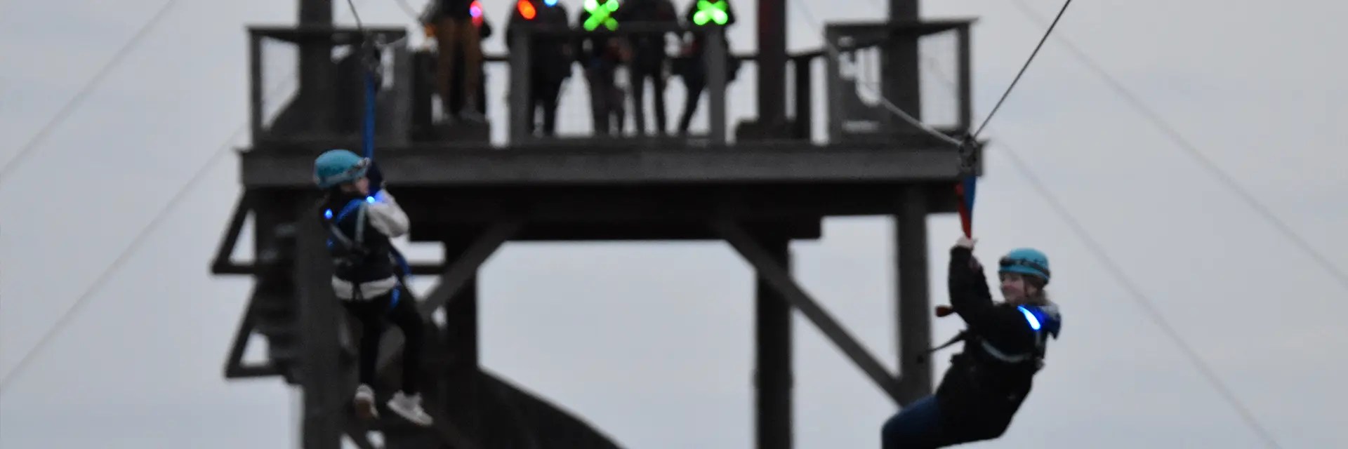 Sunset/Night Zip line Tour Zip Lost Pines Zip Lining near Austin, TX