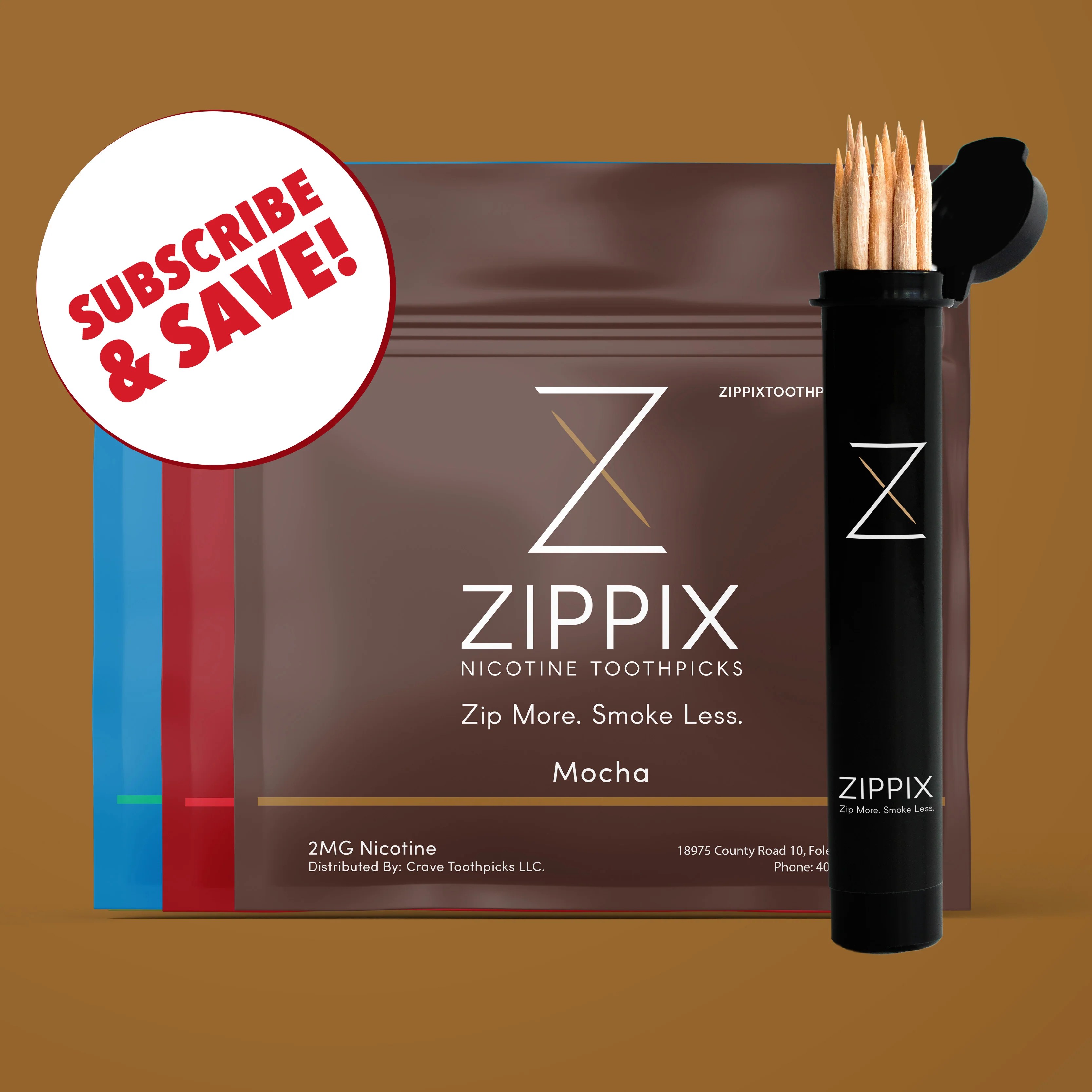 Zippix Monthly Subscription Zippix Nicotine Toothpicks