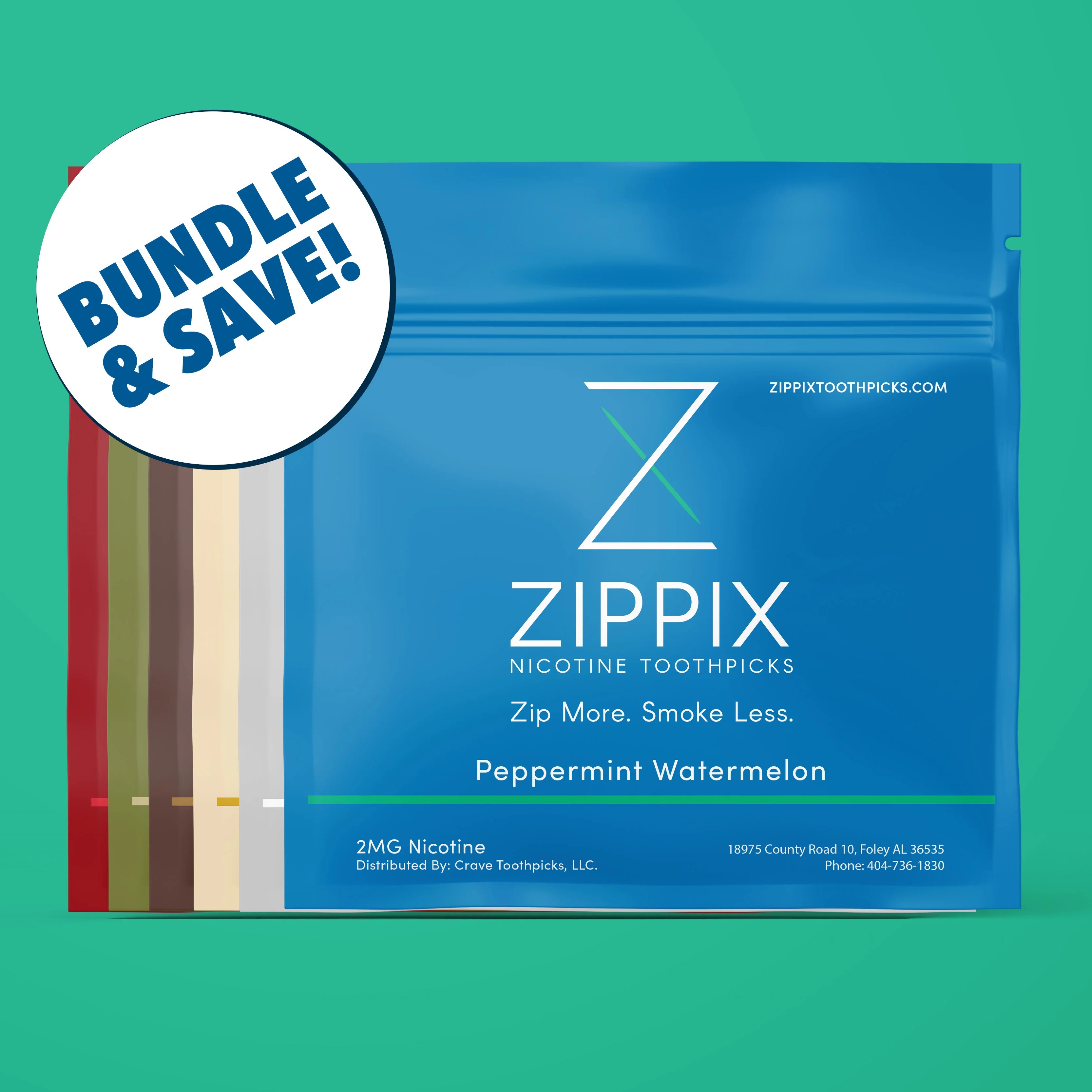 Zippix Ultimate Flavor Bundle (120 Nicotine Toothpicks) Zippix Nicotine Toothpicks