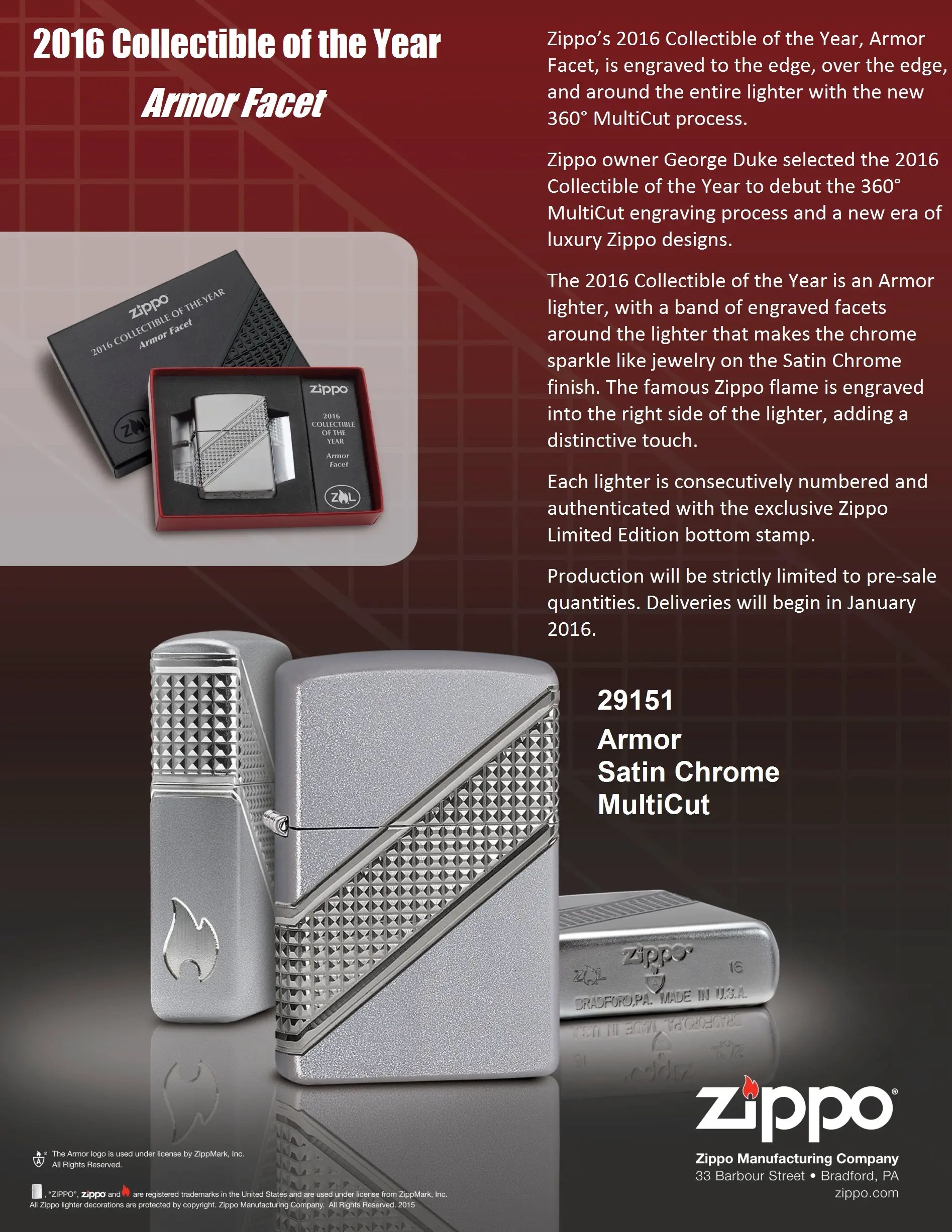 Zippo 2016 Collectible of the Year 29151 Zippo.vn Zippo Vietnam