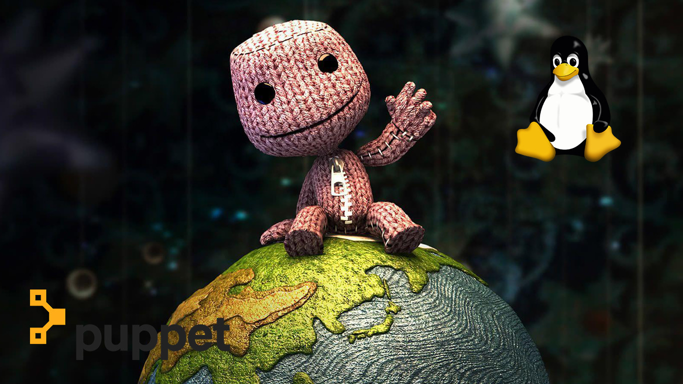 manage linux package in puppet