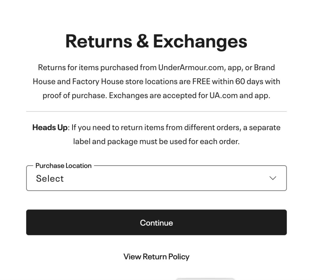 Under Armour Return Policy Everything You Need to Know Zippy Returns