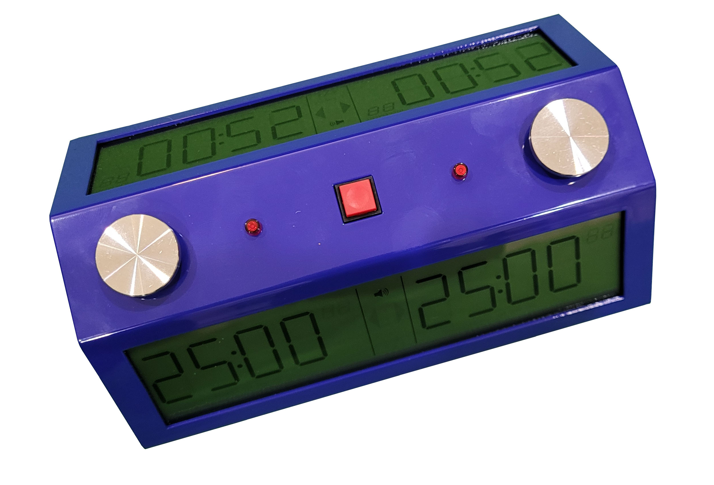 Professional Tournament TapNsetPro Chess Clock Blue Metal CASE