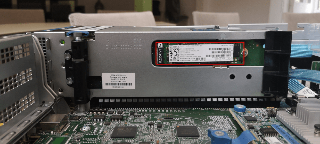 HPE DL380 Gen10 Konfiguration M2 M.2 SSD RAID1 als Bootlaufwerk
