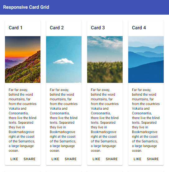 Create a responsive card grid in Angular with CSS (2023 edition