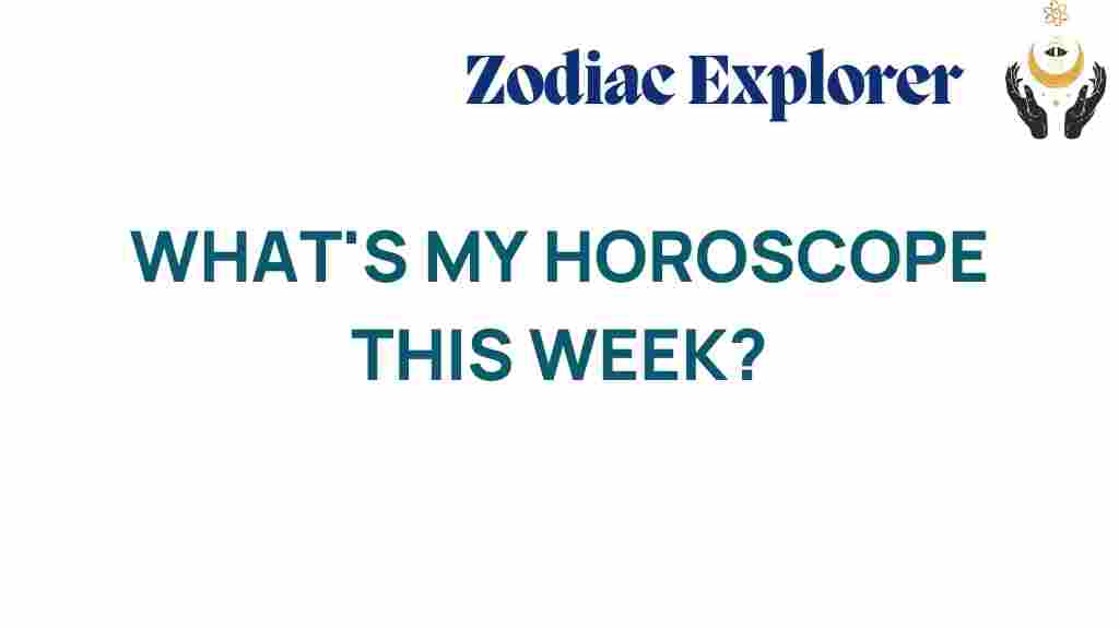 Unlocking the Stars Your Weekly Horoscope Insights Await