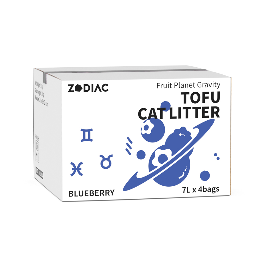Blueberry Scented Tofu 28L Cat Litter Zodiac Au