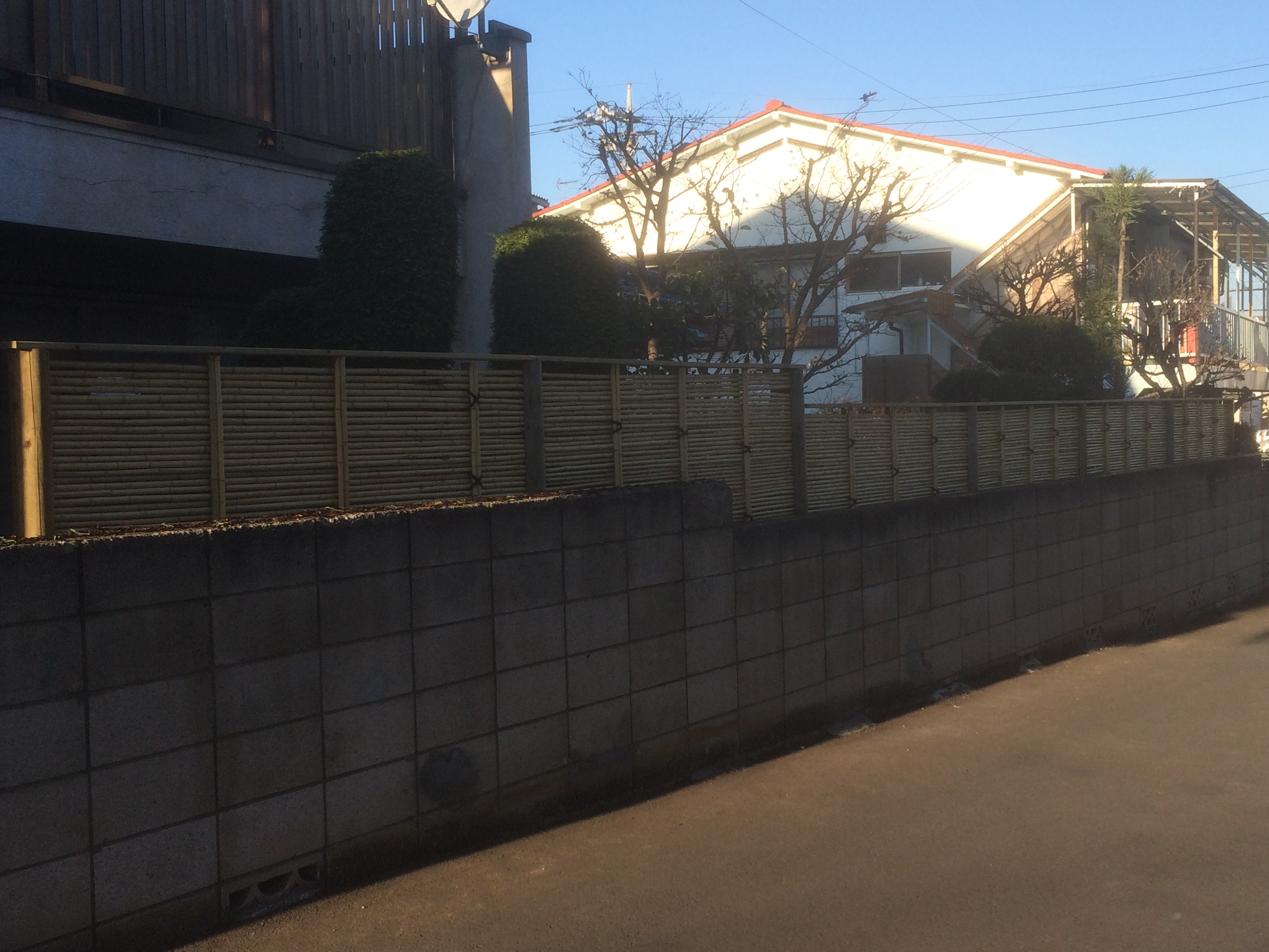 朝霞市の天然御簾垣 ミチヒラ造園｜東松山の造園専門店