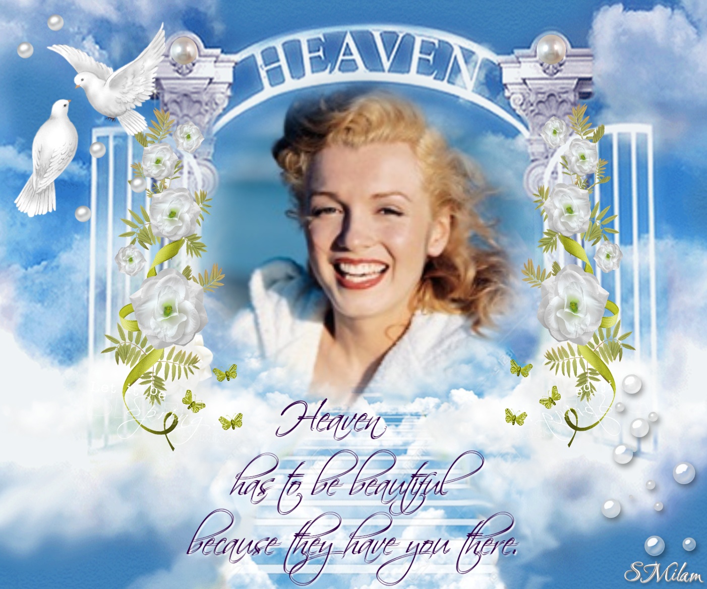 smilam's In Memory Of... Frames In Loving Memory Heaven has to be beautiful, because they