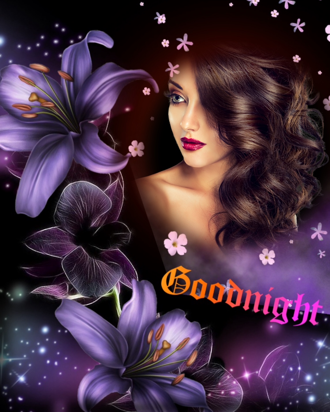 Wienie Coppen's Candles,Goodnight,Sunset beautiful lilies goodnight