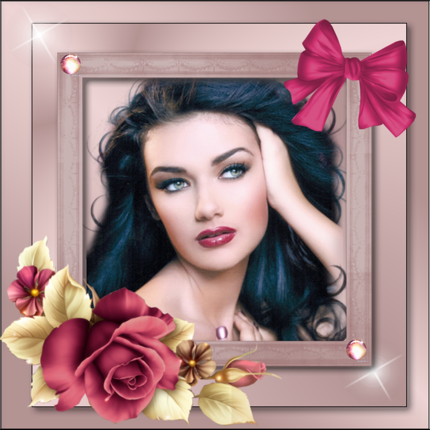 Nette's Colorful Kimi Frames🌈 Dusky Pink Colourful Kimi Frame Me