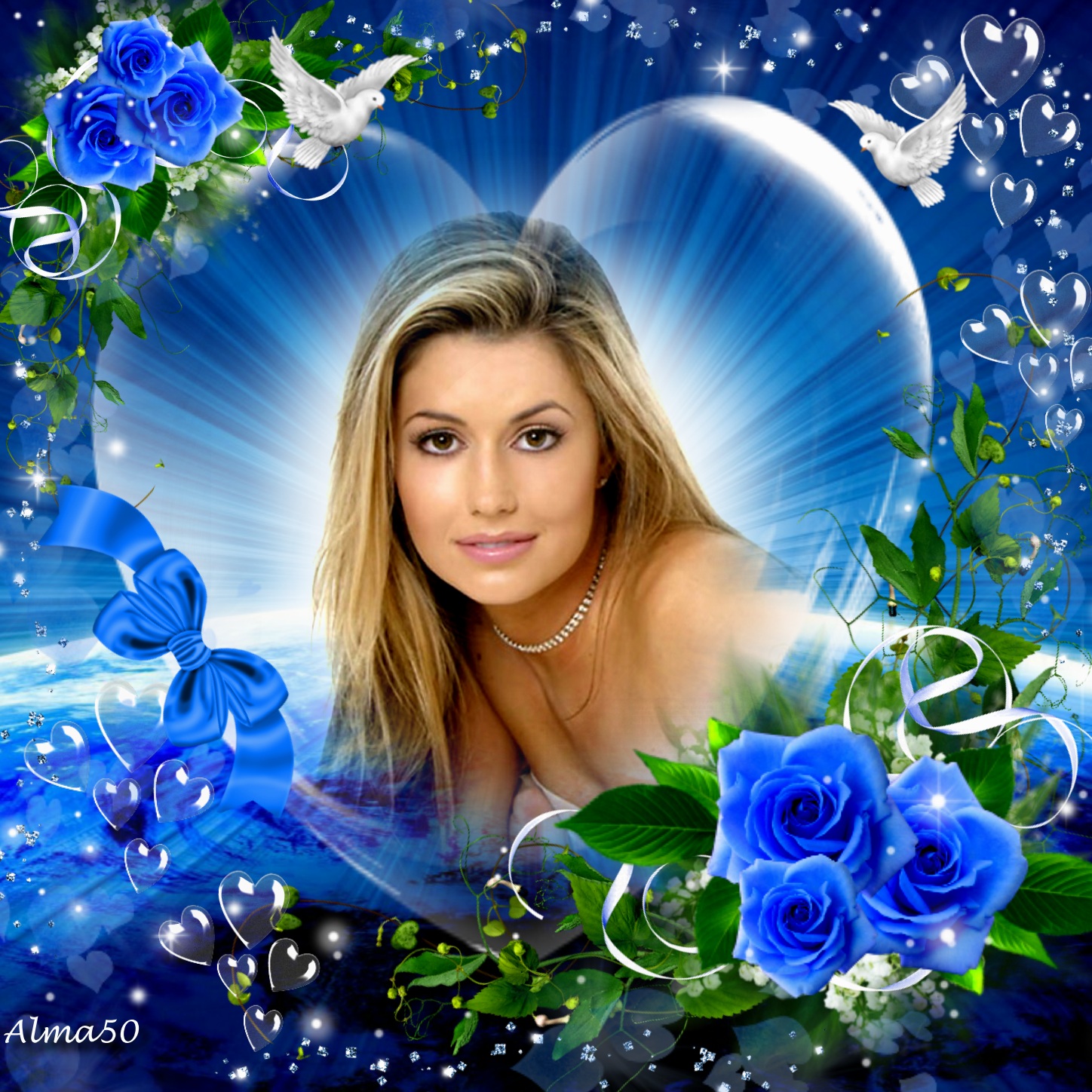 alma50's Picture Frames 2013 July Glass heart Alma50 picture Frames