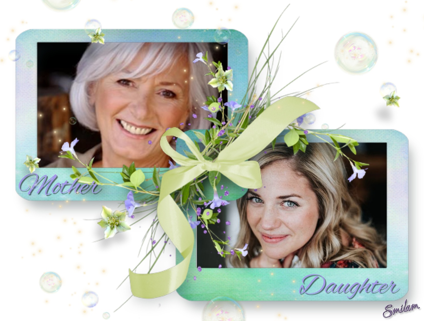 smilam's Your Relationship Frames Mother and Daughter Double frames