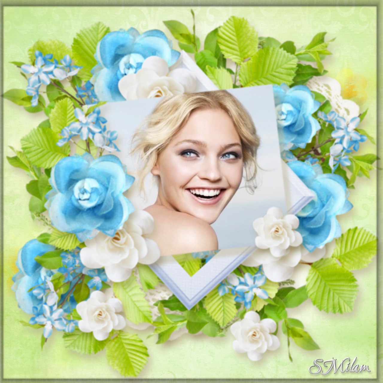 smilam's Picture Frames Frames 2021 Flower Frame for Spring or