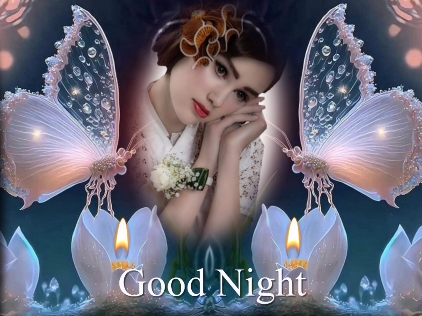 Wienie Coppen's Flowers,Goodnight,Sunset candles butterflies