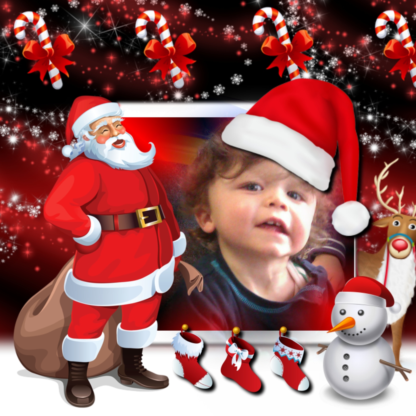 Queenie's Christma Frames 2014 December Christmas Frame *10