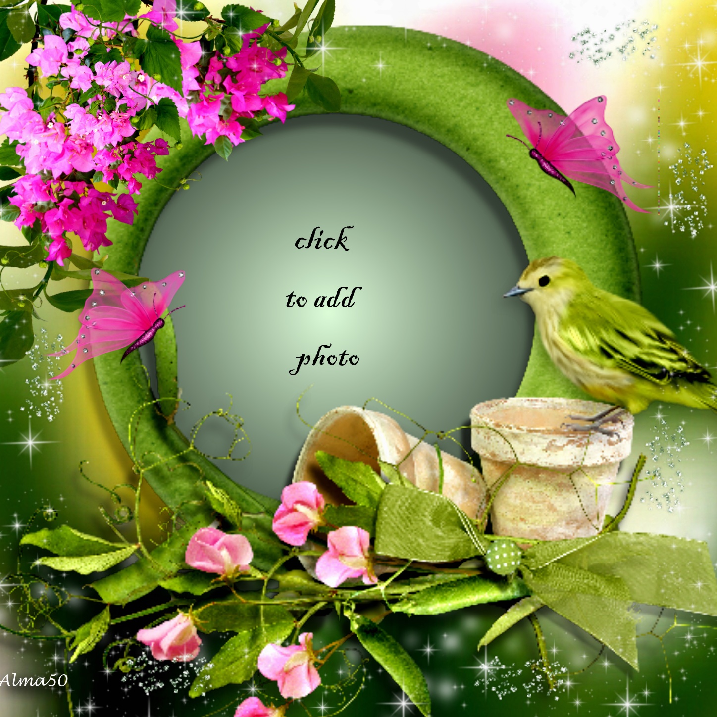 alma50's Other Photo Album Frames 2011 September Green Frame Alma50