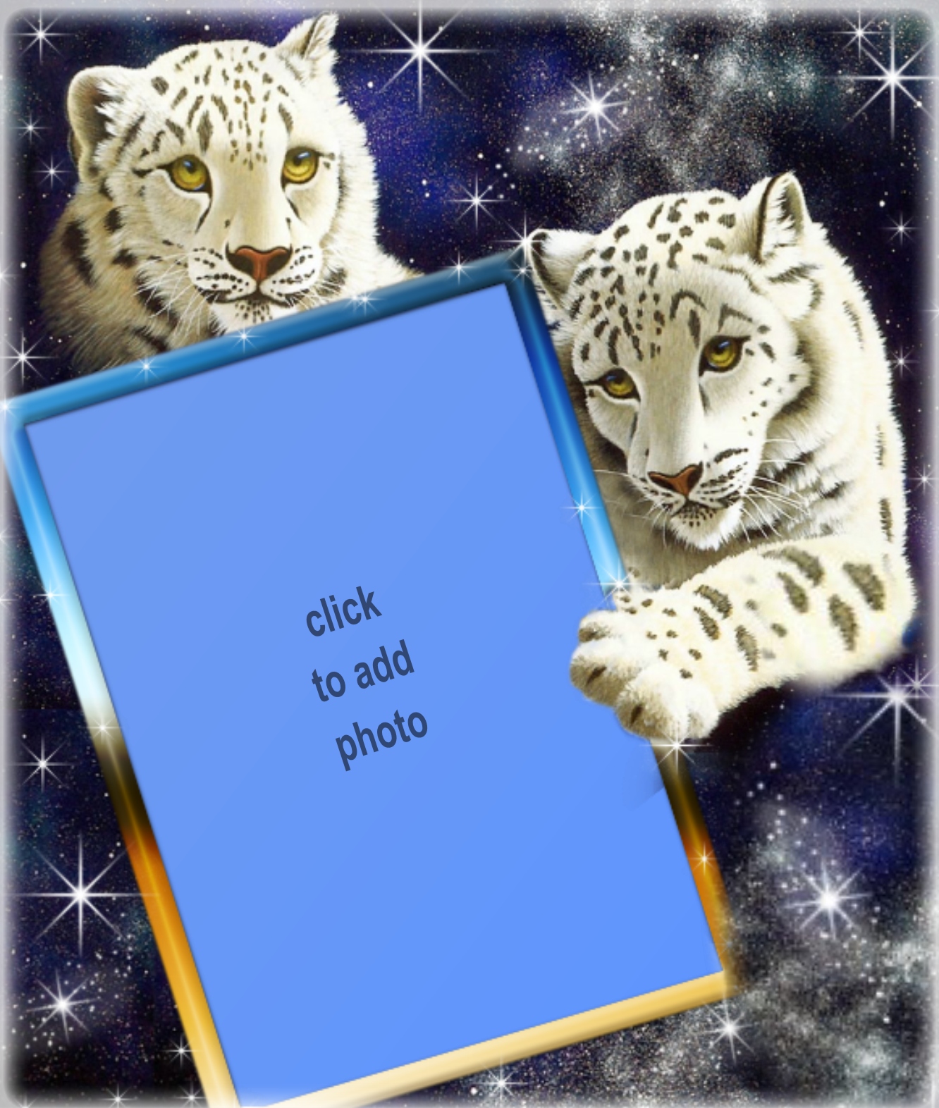 Sinnlich's Classic Kimi Frames 2009 November Wildlife White Tiger