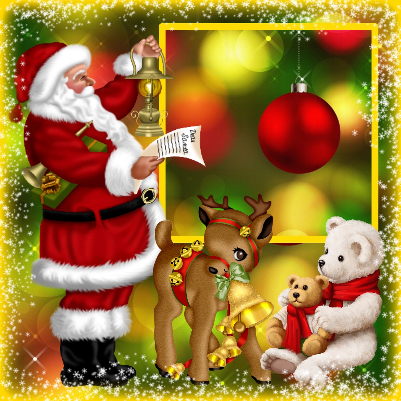 Sinnlich's Christmas Frames 2021 Thanks xmas Deer Sinnlich