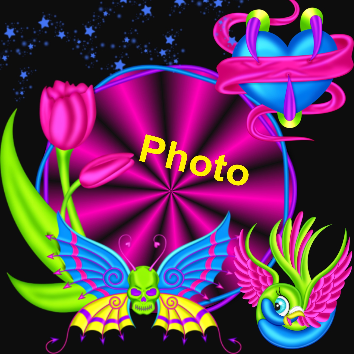 TAMMYBRANTLEY's Facebook Profile Cover Frames 2013 September neon