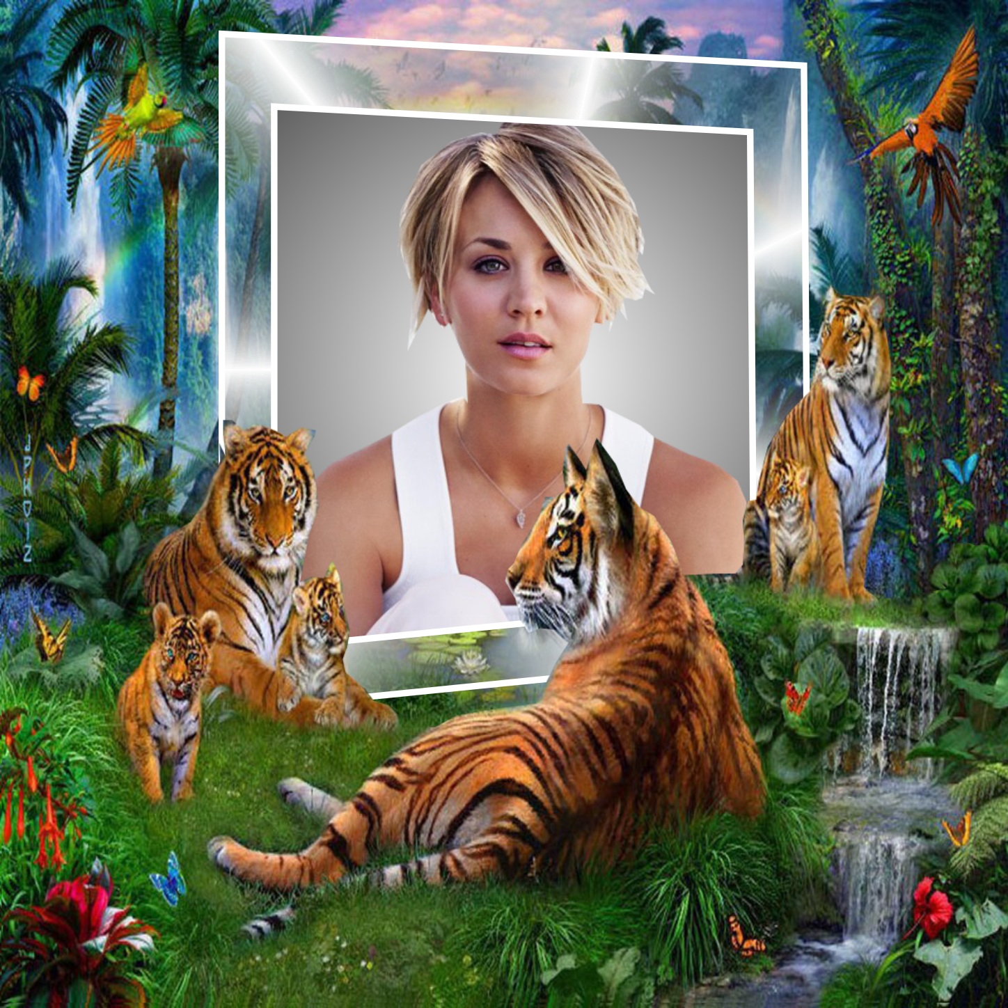 Nette's Wildlife,Animals, pets Frames Tiger Frame Nette wildlife