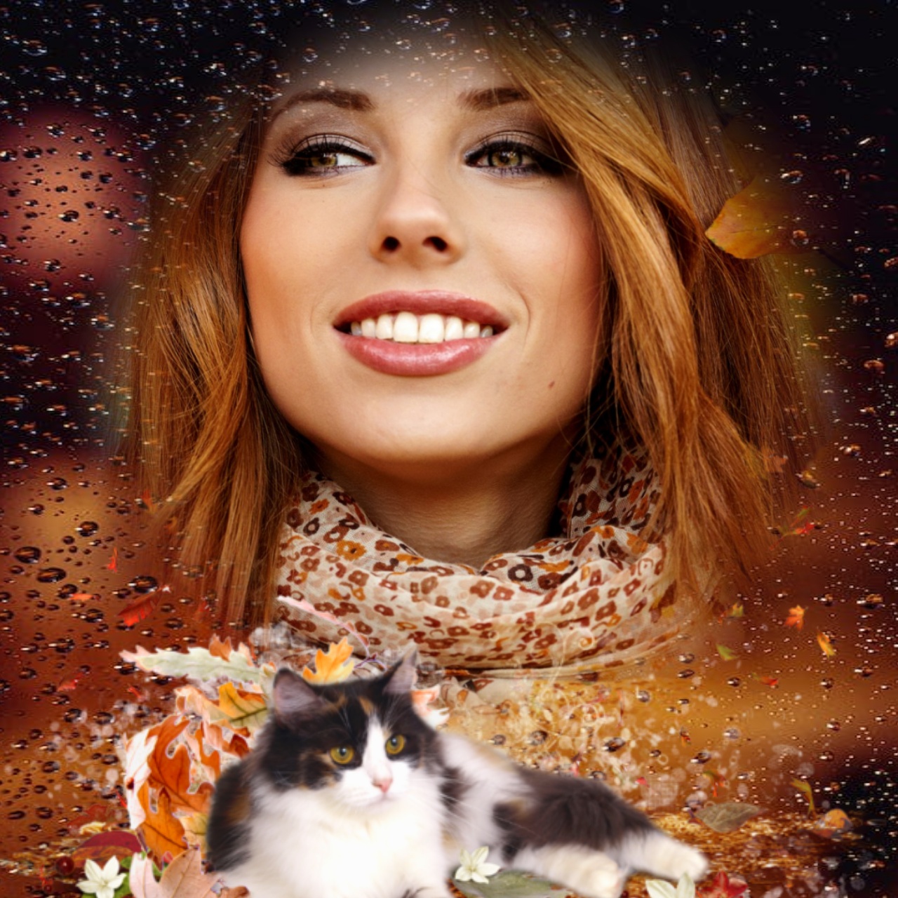 It'sMichelle's FALL SCENERY LEAVES AUTUMN FALL AUTUMN CATS FALL