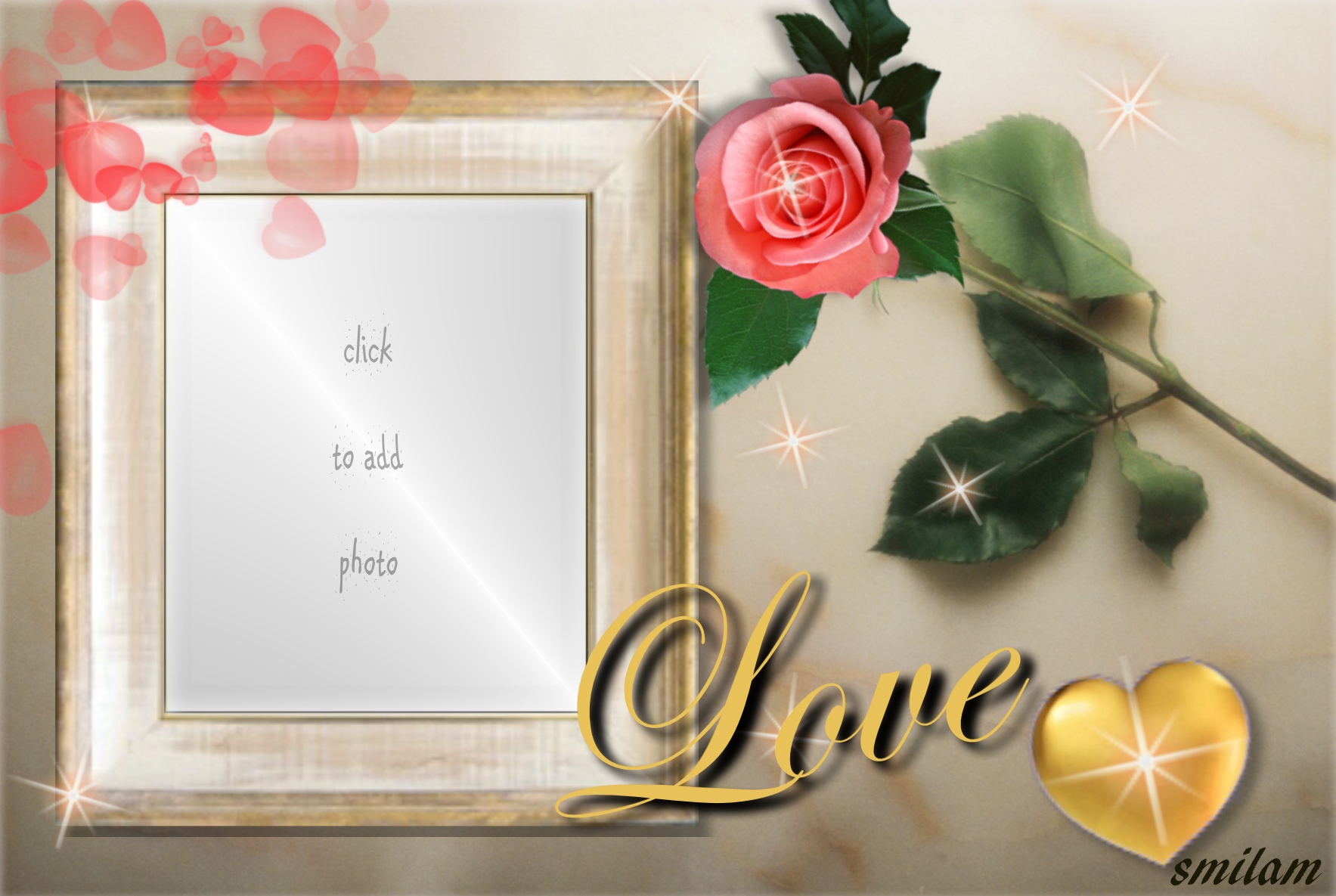 smilam's I Love You Frames I LOVE YOU Love Frame Love, rose, hearts