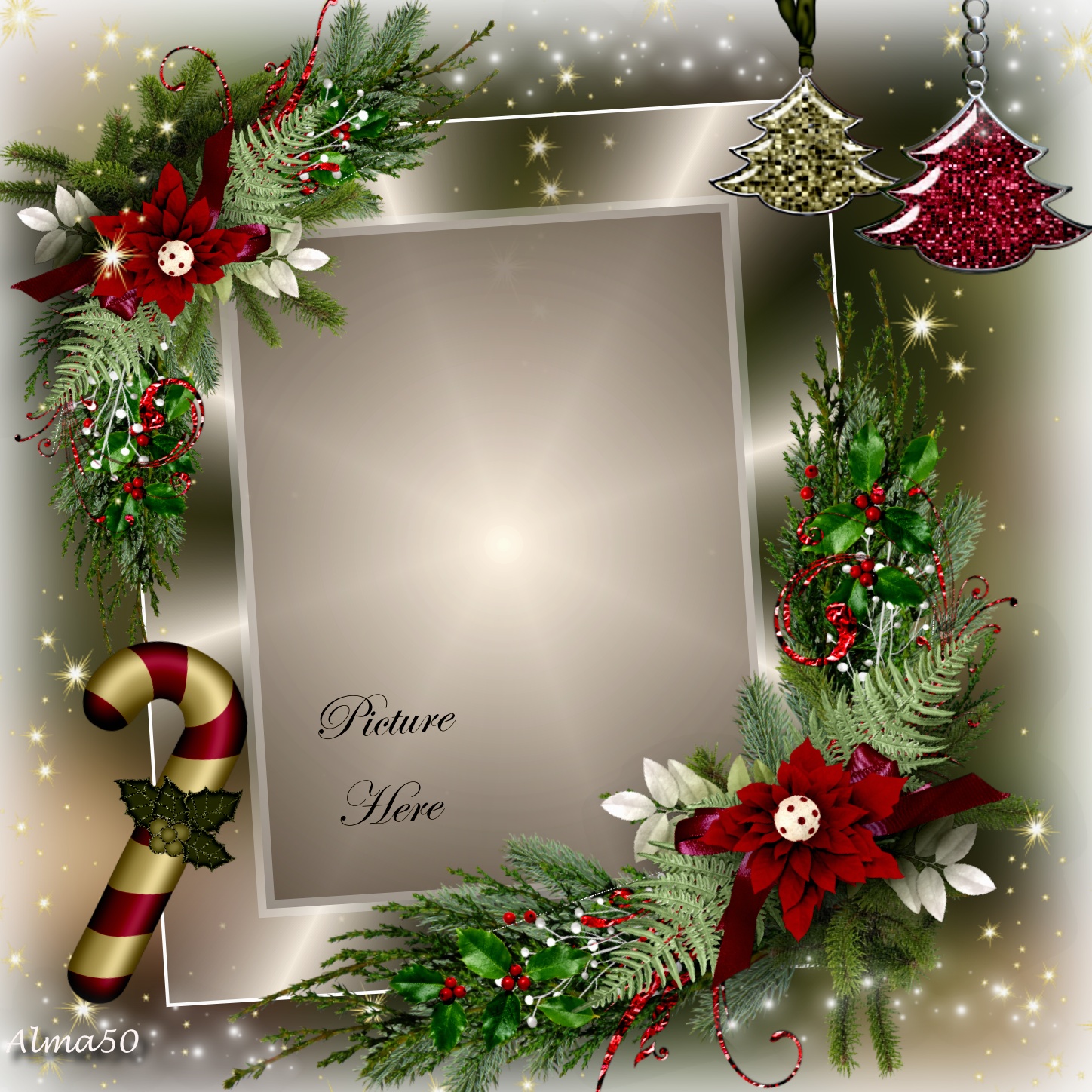 alma50's Classic Kimi Frames 2012 November Merry Christmas Alma50